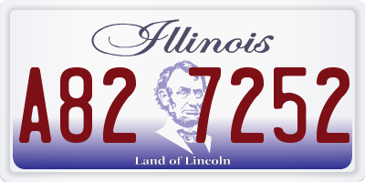 IL license plate A827252