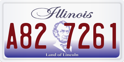 IL license plate A827261