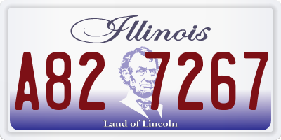 IL license plate A827267