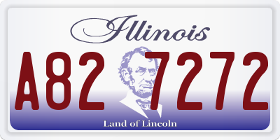 IL license plate A827272