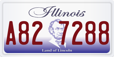 IL license plate A827288