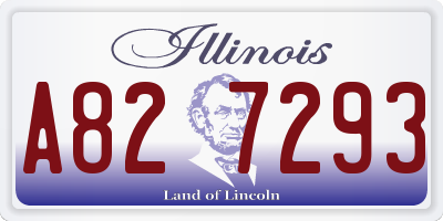 IL license plate A827293