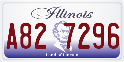 IL license plate A827296