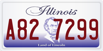 IL license plate A827299