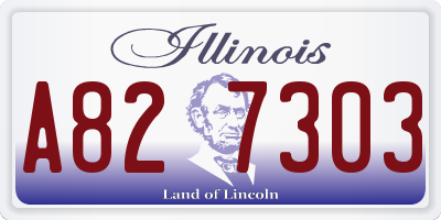 IL license plate A827303