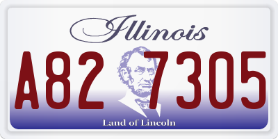 IL license plate A827305