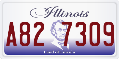 IL license plate A827309