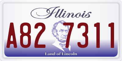 IL license plate A827311
