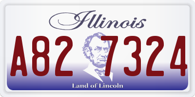 IL license plate A827324