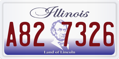 IL license plate A827326