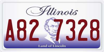 IL license plate A827328