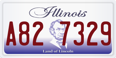 IL license plate A827329
