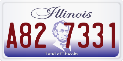 IL license plate A827331