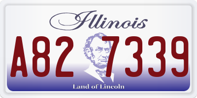 IL license plate A827339