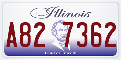 IL license plate A827362