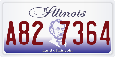 IL license plate A827364