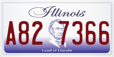 IL license plate A827366