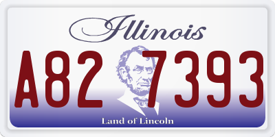 IL license plate A827393