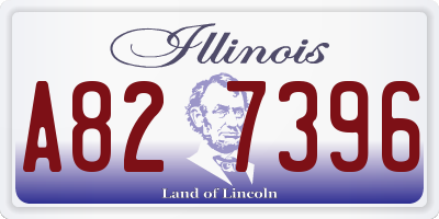 IL license plate A827396
