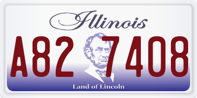 IL license plate A827408