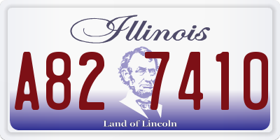 IL license plate A827410