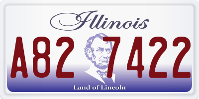IL license plate A827422