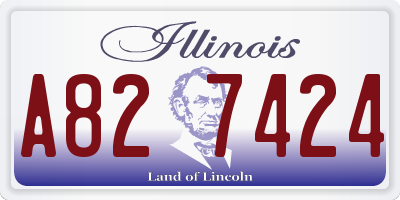 IL license plate A827424