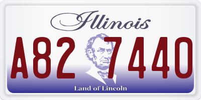IL license plate A827440
