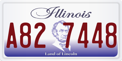 IL license plate A827448