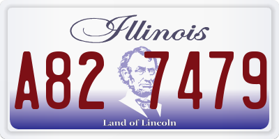 IL license plate A827479
