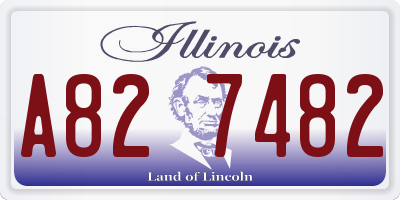 IL license plate A827482