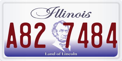 IL license plate A827484