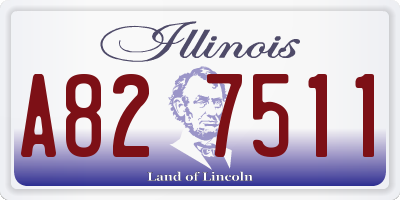 IL license plate A827511
