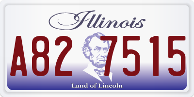 IL license plate A827515