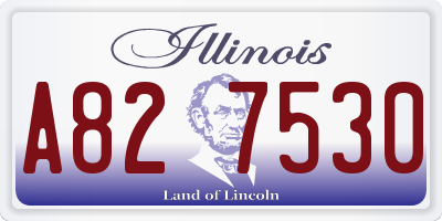 IL license plate A827530