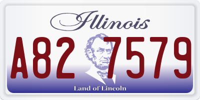 IL license plate A827579