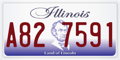 IL license plate A827591