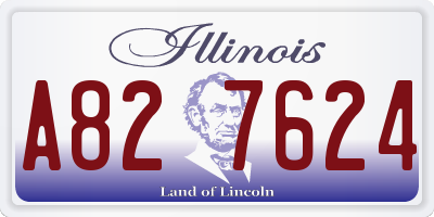 IL license plate A827624