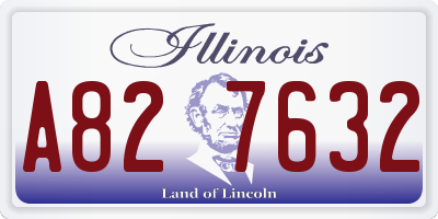 IL license plate A827632