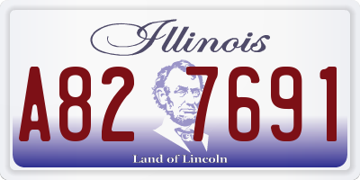 IL license plate A827691