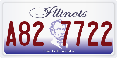IL license plate A827722