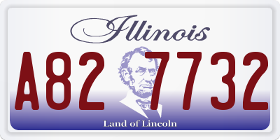 IL license plate A827732