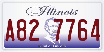 IL license plate A827764