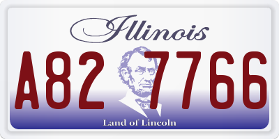 IL license plate A827766