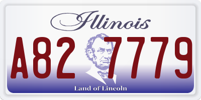 IL license plate A827779