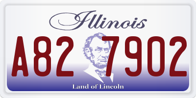 IL license plate A827902