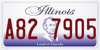 IL license plate A827905