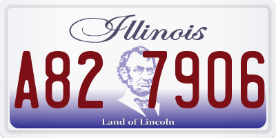 IL license plate A827906