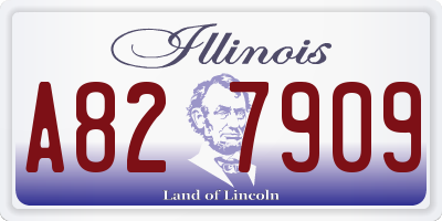 IL license plate A827909
