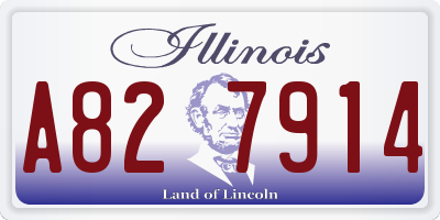 IL license plate A827914